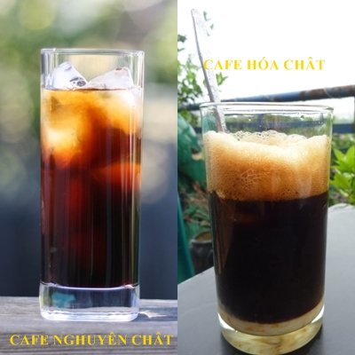 Phân biệt cà phê hóa chất và cà phê nguyên chất