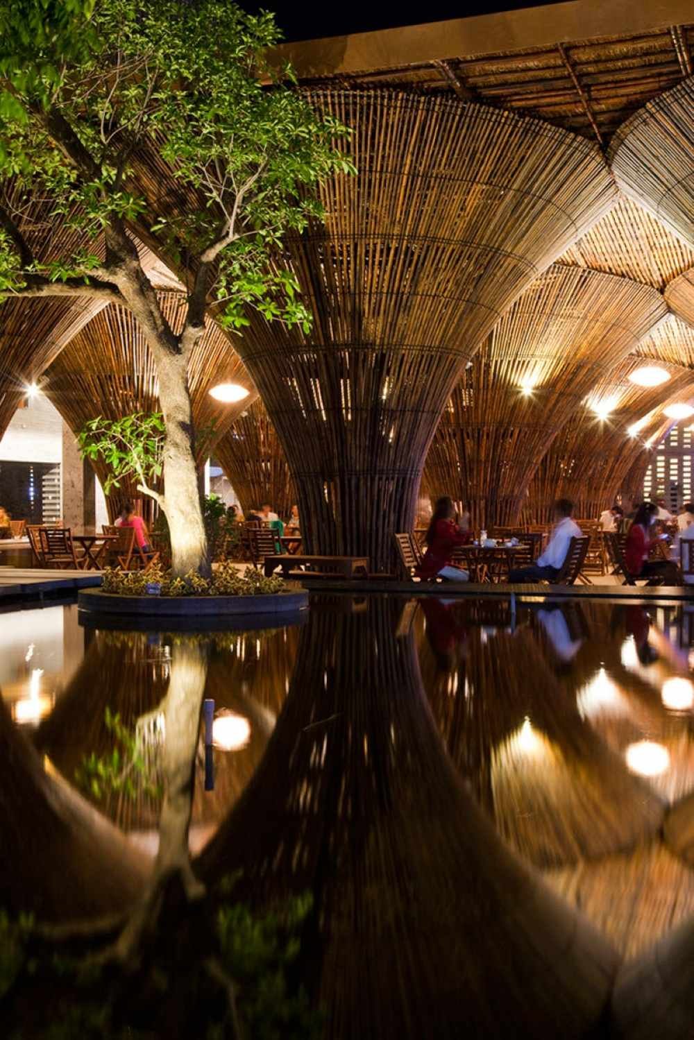 Quán cafe Indochine mang kiến trúc độc đáo cấu tạo từ tre 3