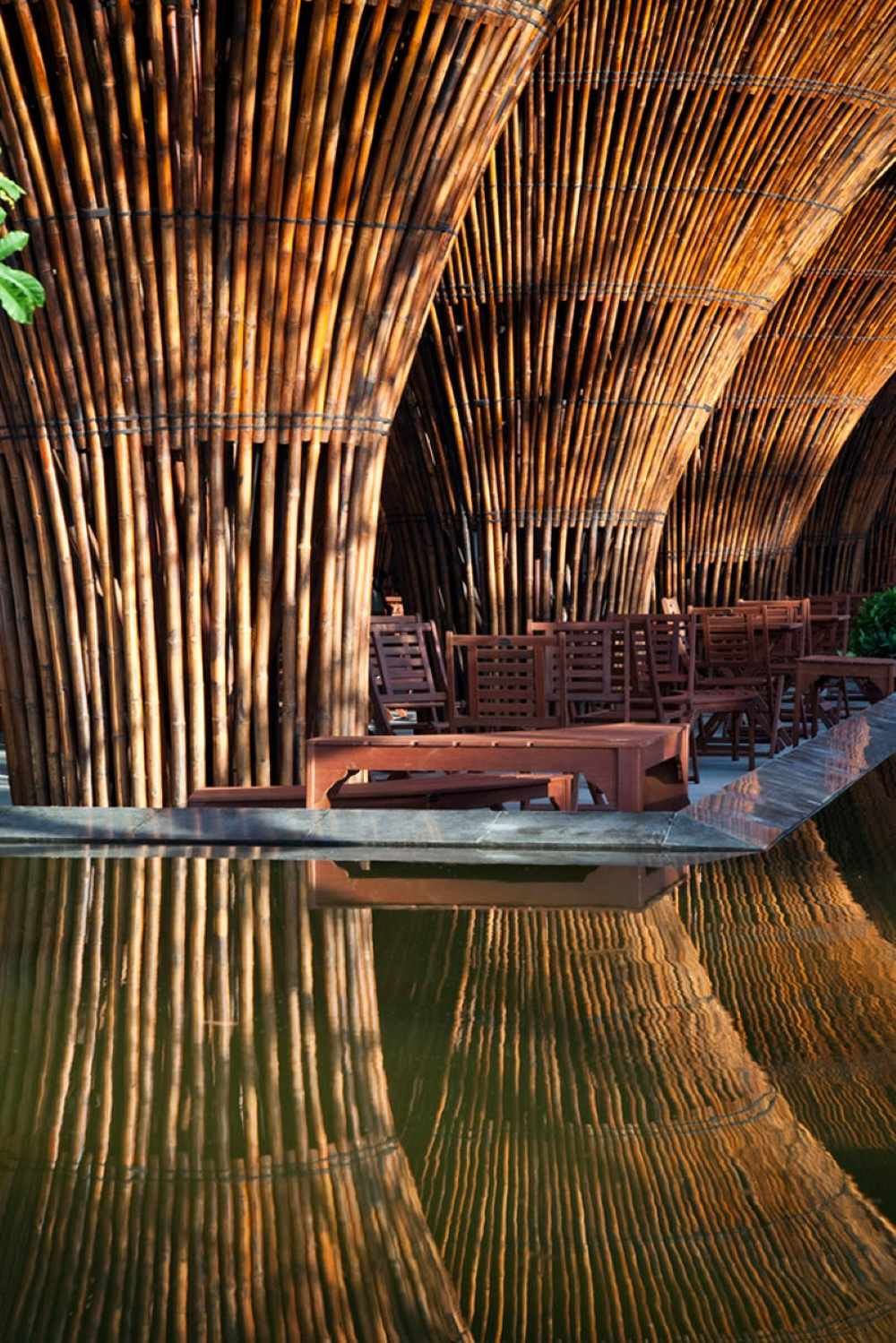 Quán cafe Indochine mang kiến trúc độc đáo cấu tạo từ tre 5